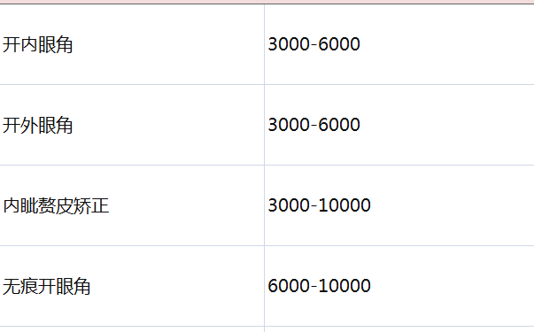 开眼角价位的全面解析