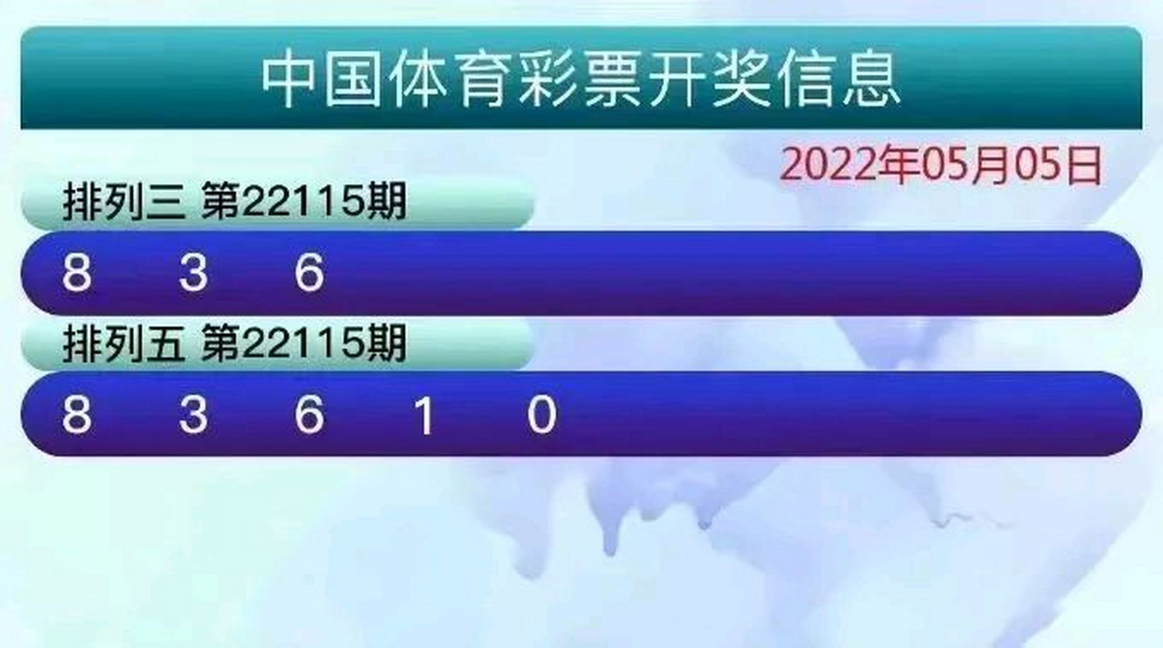 回顾2012年体彩排列五历史开奖结果